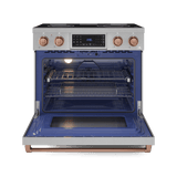 36 Inch Professional Electric Range With Tilt Panel Touch Control In Stainless Steel/rose Gold  Gordon Ramsay Series