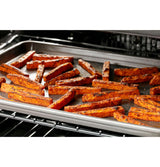 Café™ 30" Smart Slide-In, Front-Control, Induction and Convection Range in Platinum Glass