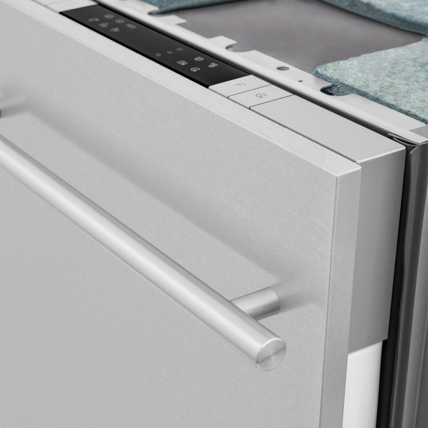 ZLINE 18 in. Compact Top Control Dishwasher with Stainless Steel Tub and Modern Style Handle, 52 dBa (DW-18) [Color: DuraSnow Stainless Steel]