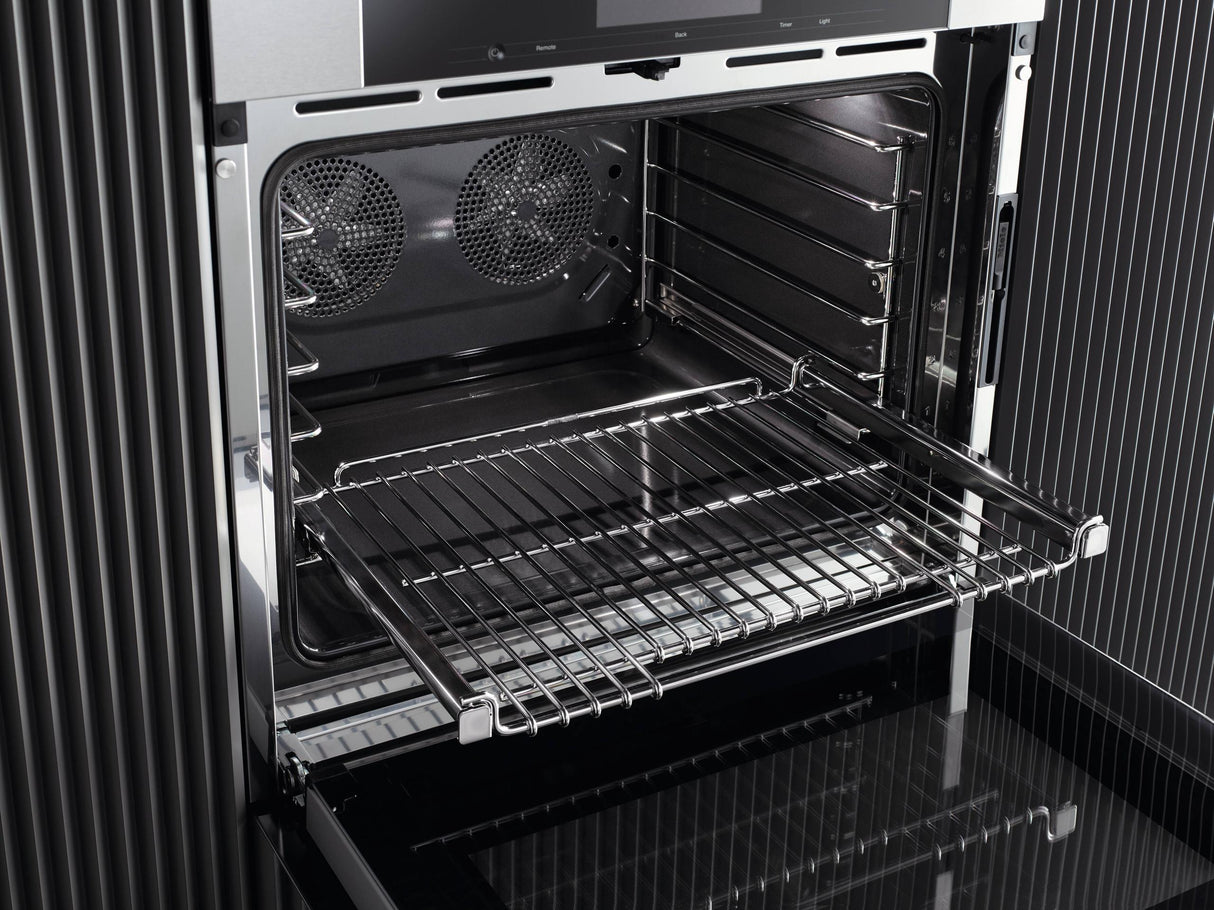 H 7780 BP Clean Touch Steel - 30 Inch Convection Oven in a combinable design with wireless precision probe.