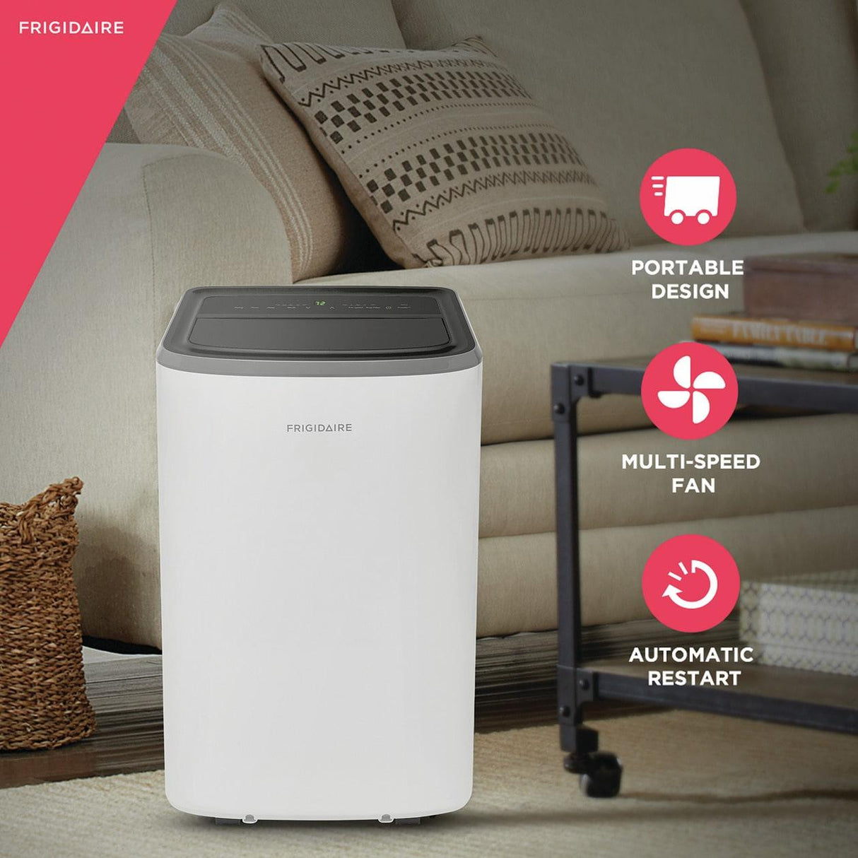 3-in-1 Heat/Cool Portable Room Air Conditioner 14,000 BTU (ASHRAE) / 10,000 BTU (DOE)