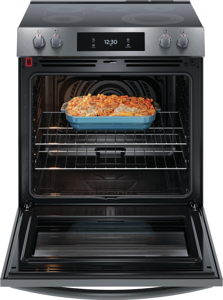 30" Front Control Electric Range with Total Convection