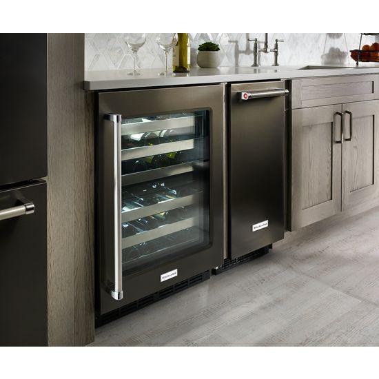KitchenAid® 15'' Automatic Ice Maker - Black-on-Stainless