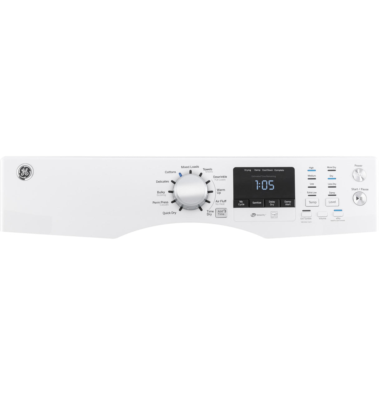 GE® 7.5 cu. ft. Capacity Front Load Electric Dryer
