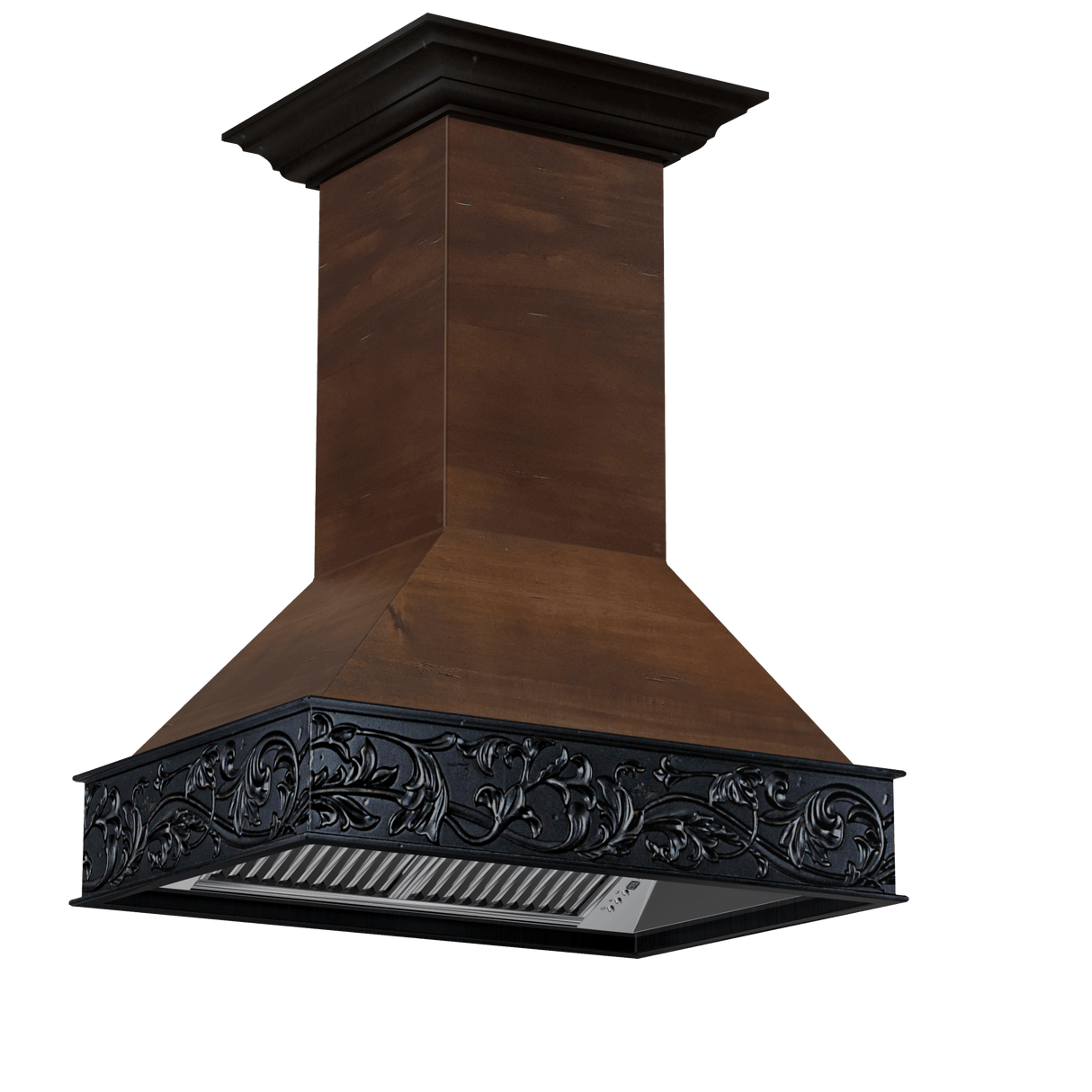 ZLINE 36" Wooden Wall Mount Range Hood in Antigua and Walnut (9373AR-36)