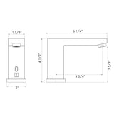 ZLINE Bliss Touchless Bath Faucet in Gun Metal (BLS-BFS-GM)