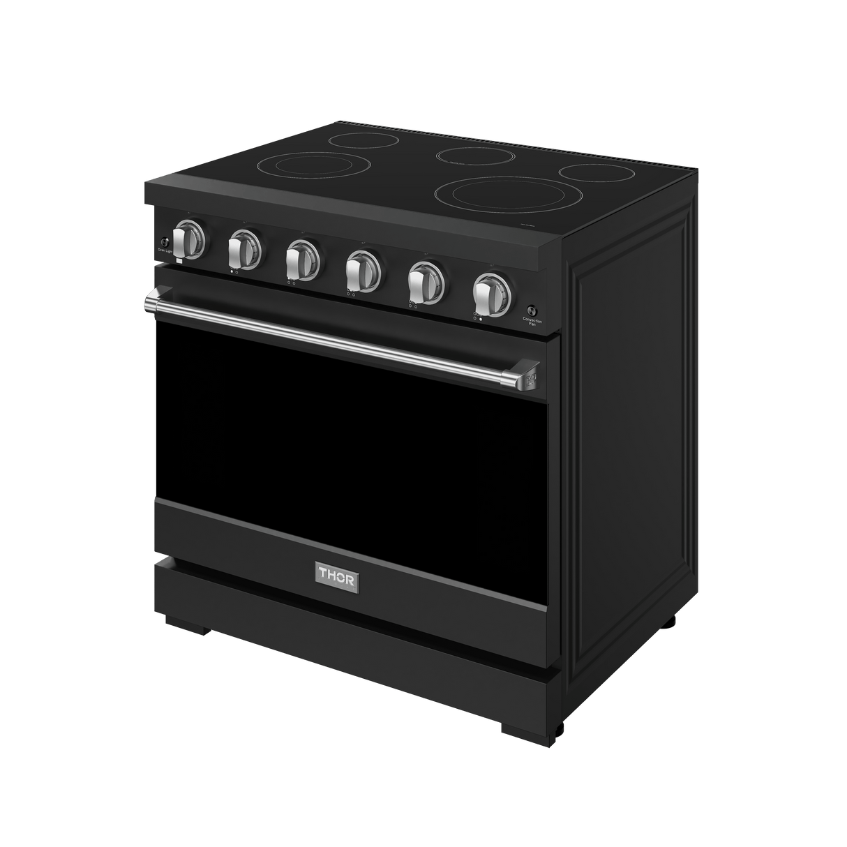 36 Inch Professional Electric Range In Black/stainless Steel  Gordon Ramsay Series