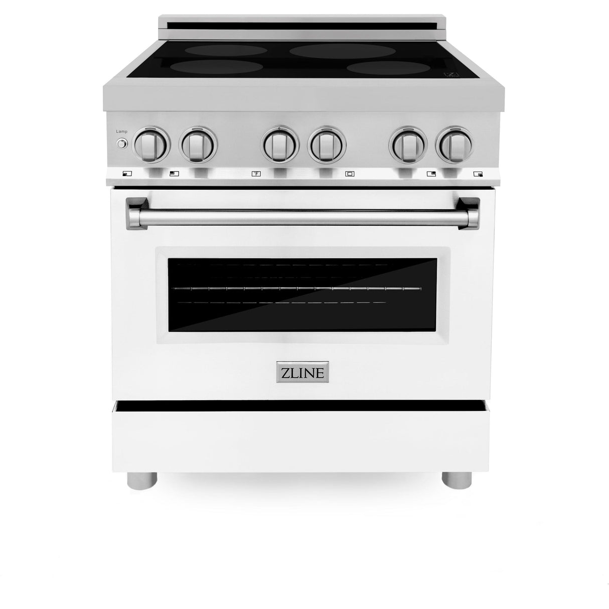 ZLINE 30" 4.0 cu. ft. Induction Range with a 4 Element Stove and Electric Oven in Stainless Steel (RAIND-30) [Color: DuraSnow®]