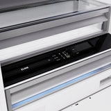 ZLINE Autograph Edition 72 in. 39.6 cu. ft. Panel Ready French Door Built-In Bottom Freezer Refrigerator with Water Dispensers and Ice Makers and Polished Gold Accents (RBITZ-72-G)