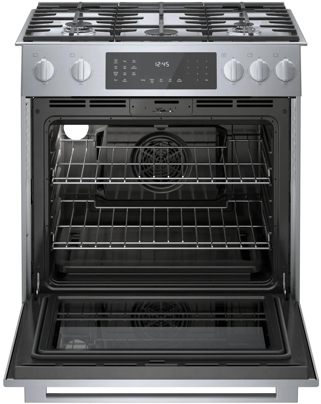 800 Series Dual Fuel Slide-in Range 30" Stainless Steel