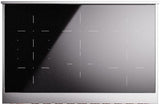 Nostalgie II 40 Inch Electric Freestanding Range in Matte Graphite with Brass Trim