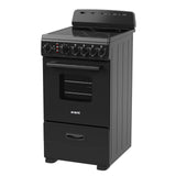 Avanti 20-Inch Freestanding Electric Range with Ceramic Glass Cooktop, in Black (CERU200P1B)