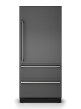 36"W. Integrated Bottom Freezer Door Panel Right Hinge - Damascus Gray