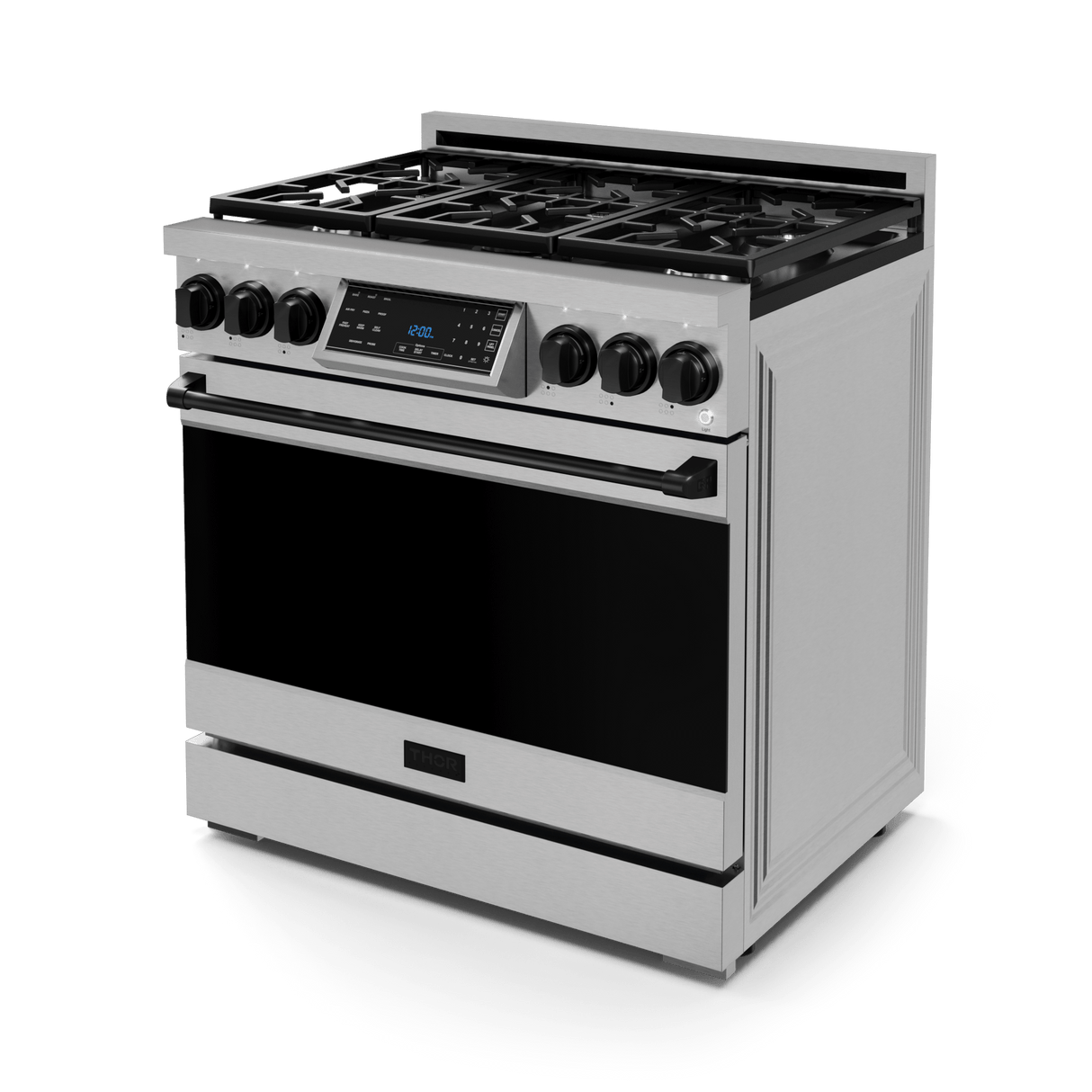 36 Inch Professional Lp Range With Tilt Panel Touch Control In Stainless Steel/black  Gordon Ramsay Series