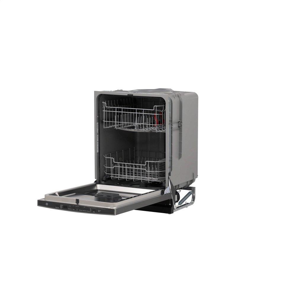 GE® Hybrid Stainless Steel Interior Dishwasher with Hidden Controls