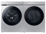 Bespoke 5.3 cu. ft. Ultra Capacity Front Load Washer with Super Speed Wash and AI Smart Dial in Silver Steel