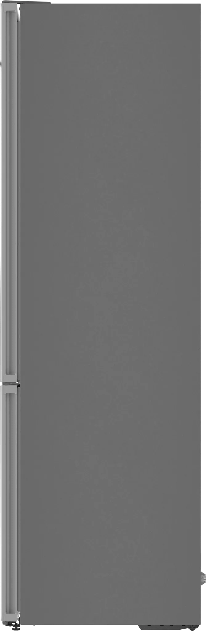 800 Series Free-standing fridge-freezer with freezer at bottom, glass door 24" White, Total No Frost