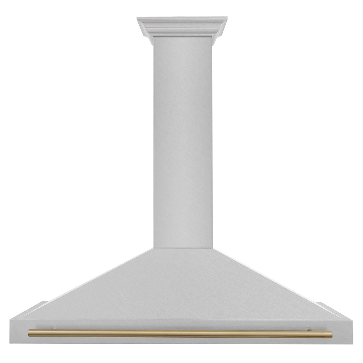 ZLINE 48 in. Autograph Edition Convertible Fingerprint Resistant DuraSnow Stainless Steel Range Hood with Champagne Bronze Handle (KB4SNZ-48-CB) [Color: Champagne Bronze Accents]