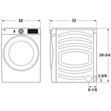 GE® ENERGY STAR® 7.8 cu. ft. Capacity Smart Front Load Gas Dryer with Steam and Sanitize Cycle