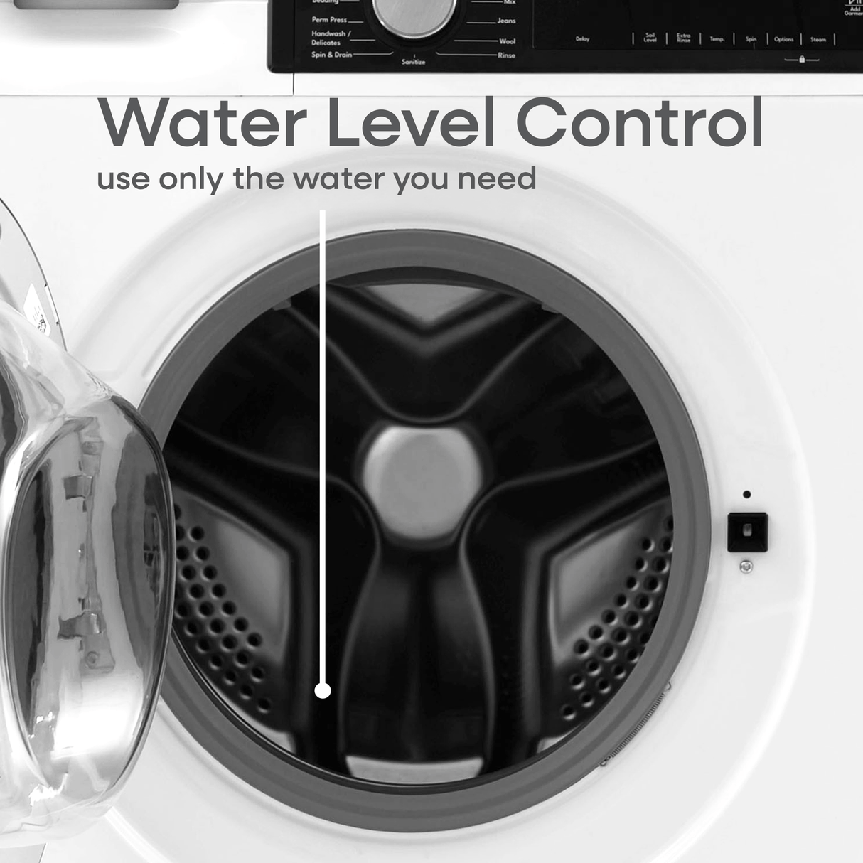 Element 24-inch 2.2 cu. ft. Front Load Washer - White, ENERGY STAR (ECW2224EGW)