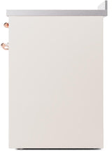 Nostalgie II 30 Inch Electric Freestanding Range in Antique White with Copper Trim
