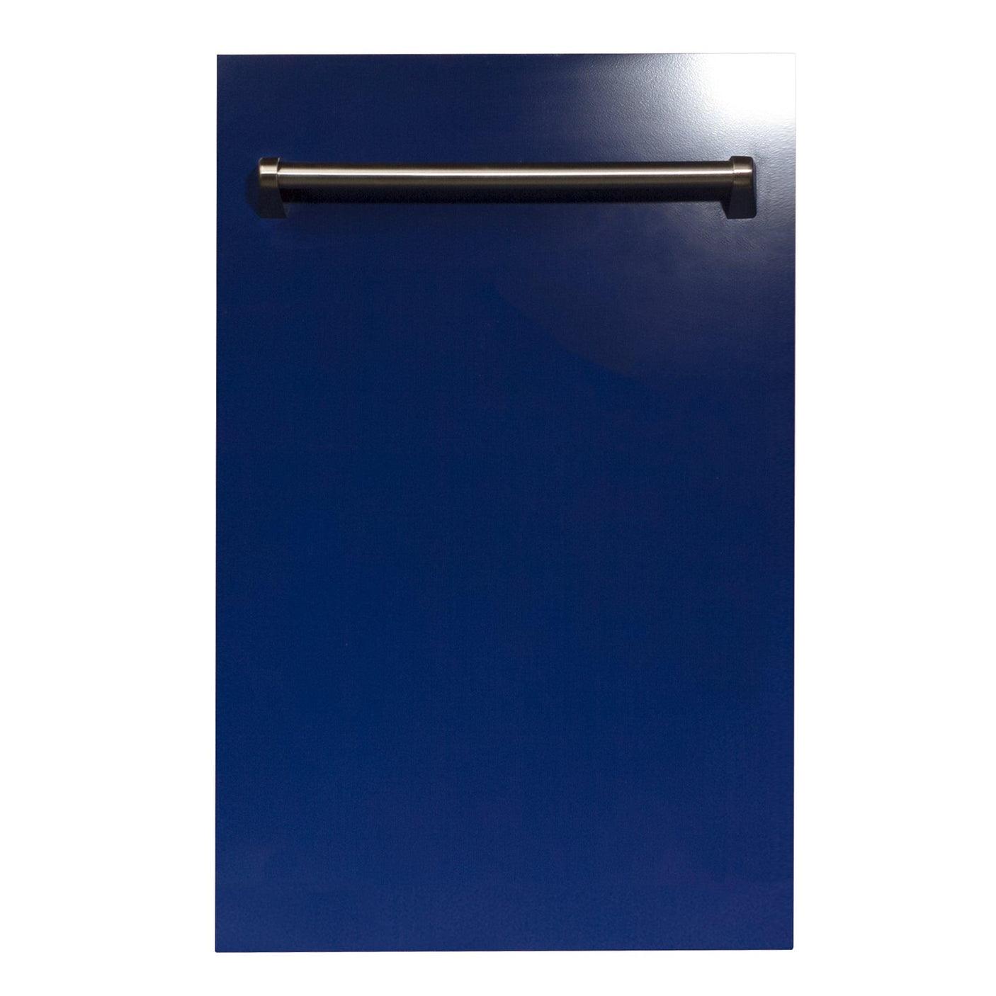 ZLINE 18 in. Compact Top Control Dishwasher with Stainless Steel Tub and Traditional Handle, 52dBa (DW-18) [Color: Blue Gloss]