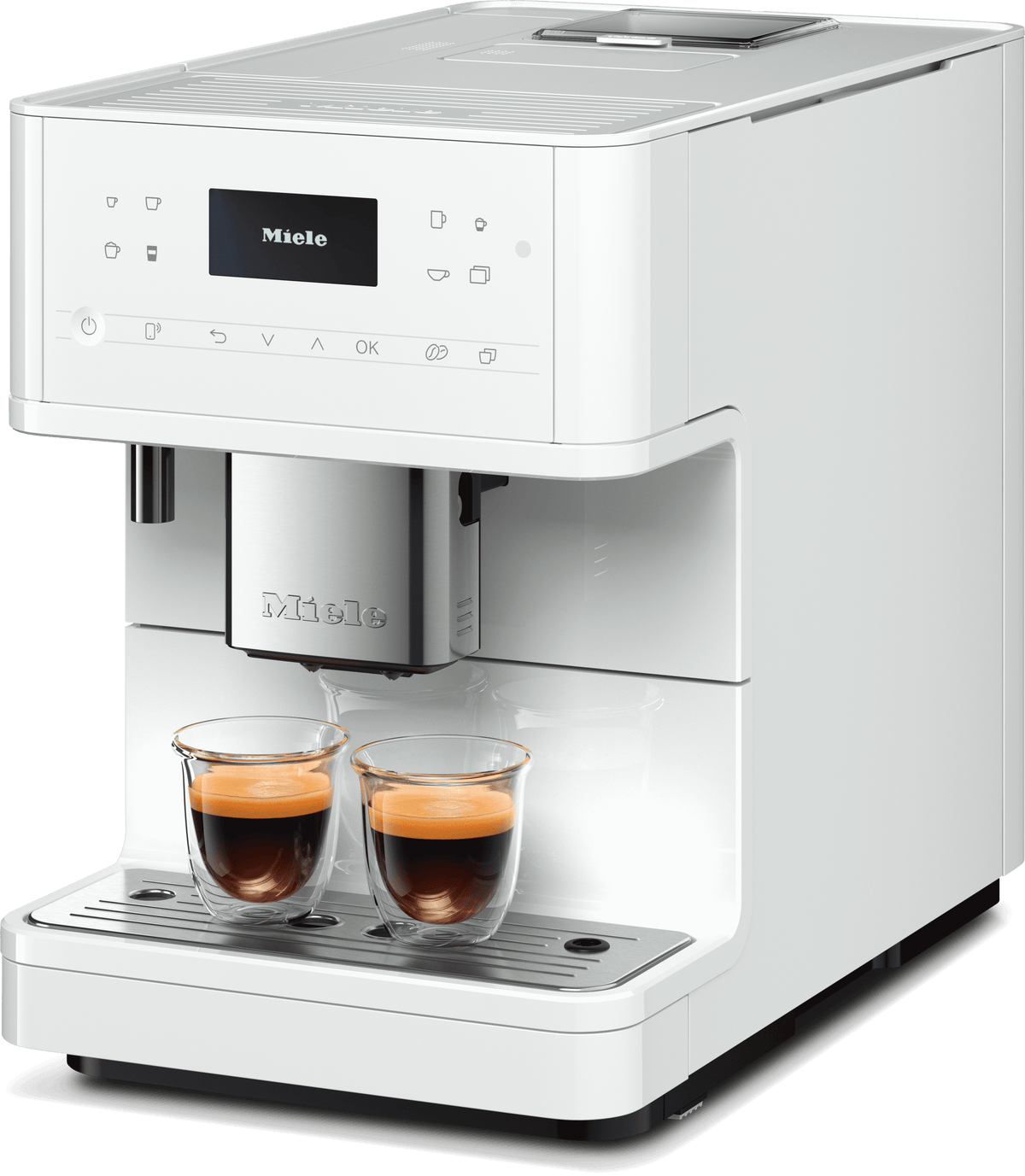 CM 6160 MilkPerfection Lotus white - Countertop coffee machine With WiFi Conn@ct and a wide selection of specialty coffees for maximum freedom.