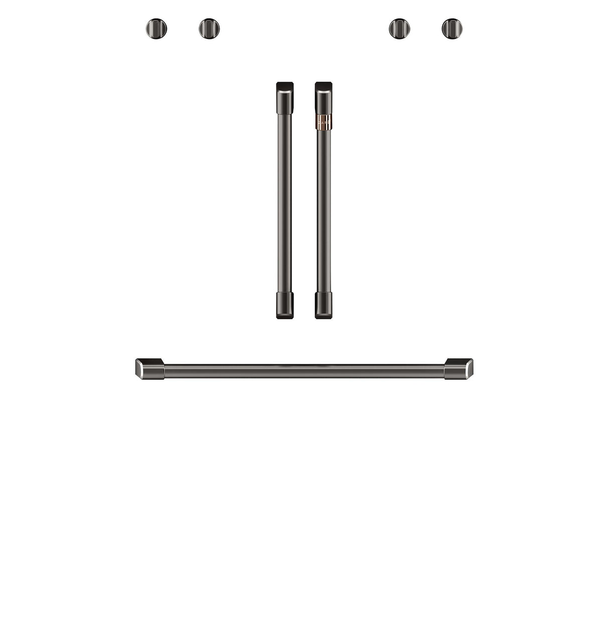 Café™ 2 French-Door Handles; 1 - 30" Handle; - Brushed Black