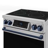 30 Inch Professional Electric Range With Tilt Panel Touch Control In Stainless Steel/navy Blue  Gordon Ramsay Series