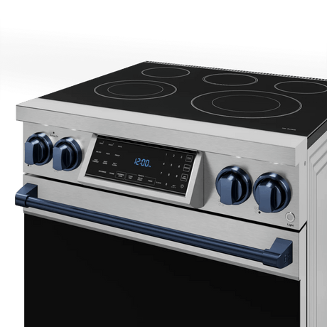 30 Inch Professional Electric Range With Tilt Panel Touch Control In Stainless Steel/navy Blue  Gordon Ramsay Series