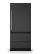 36"W. Integrated Bottom Freezer Door Panel Right Hinge - Cast Black