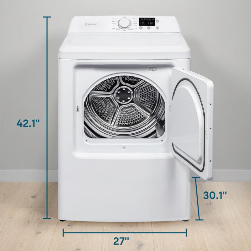 Element 7.0 Cu. Ft. Electric Dryer - White (ENTDE7027EW)