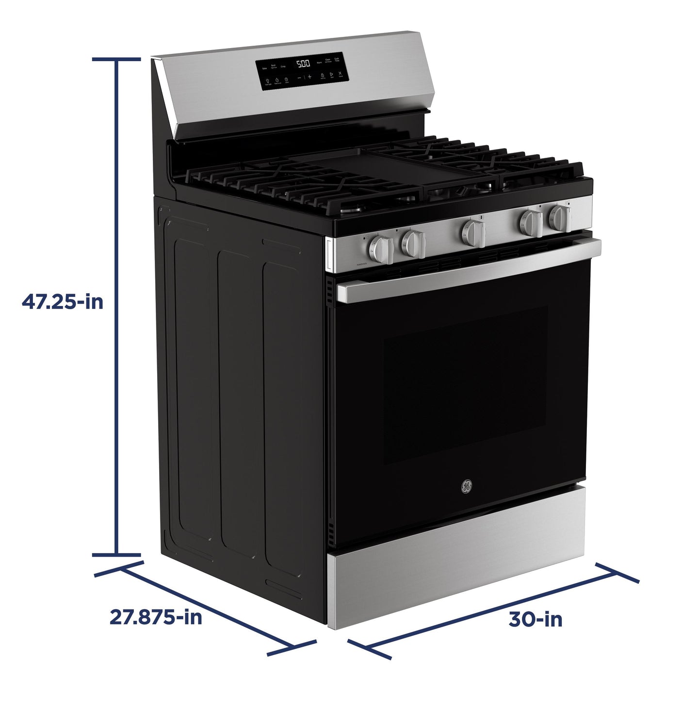 GE® 30" Free-Standing Gas Range with Crisp Mode