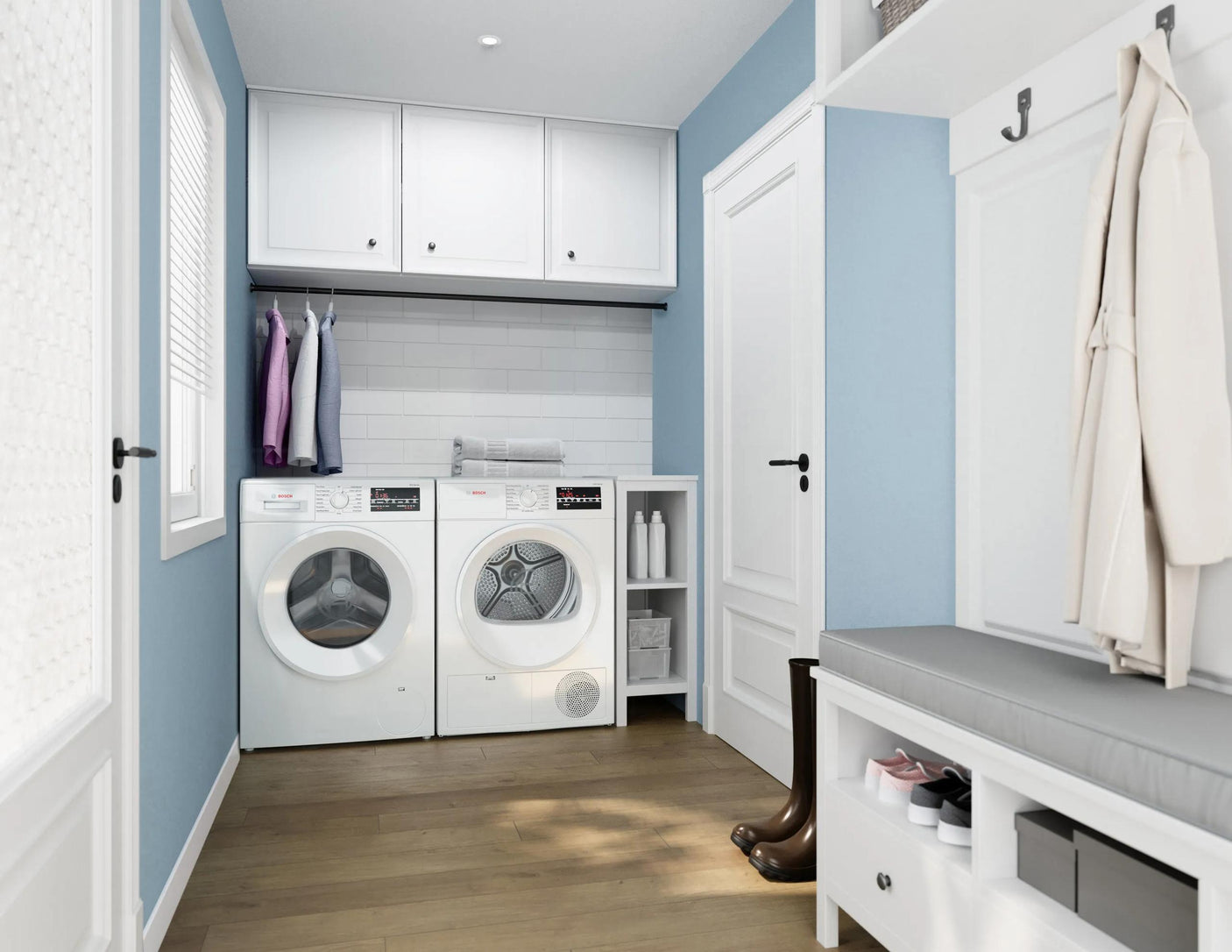 300 Series Compact Washer , White