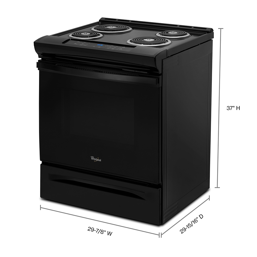 4.8 cu. ft. Guided Electric Front Control Coil Range