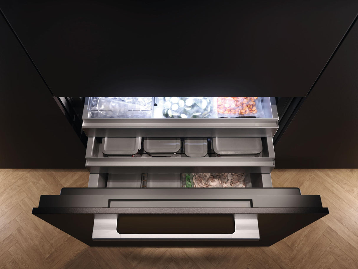 KFMC 3642 L Compatible with furniture fronts - MasterCool™ fridge-freezer MasterFresh Pro  AirClean System  IceMaker  Water dispenser  ColdSteel