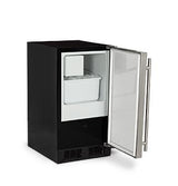 Marvel 15" ADA Height Crescent Ice Machine - Solid Stainless Steel Door - Right Hinge