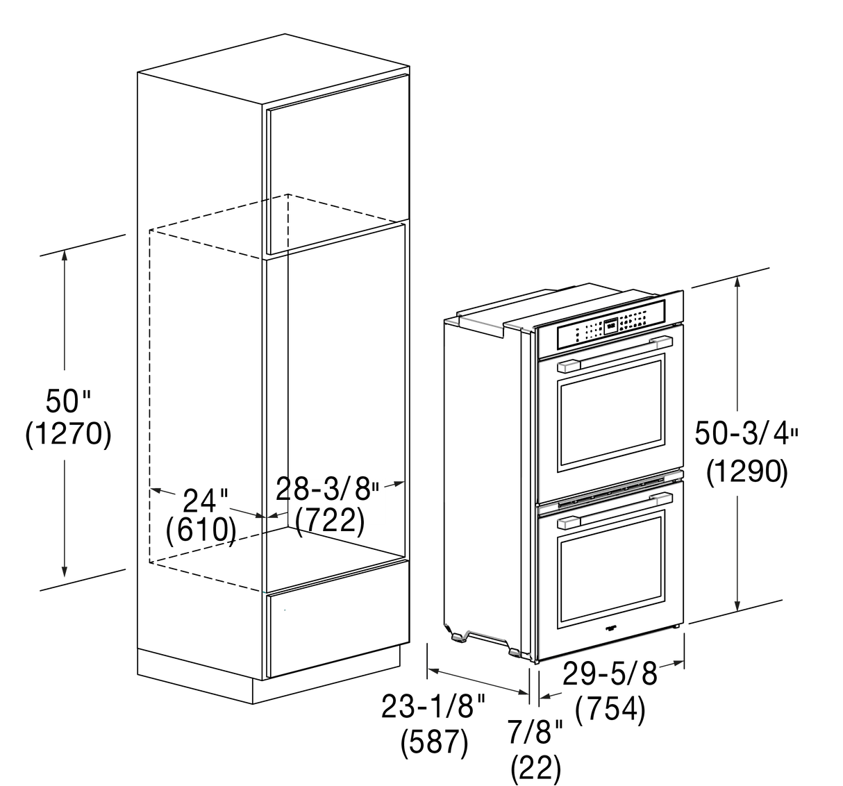 30" TOUCH CONTROL DOUBLE OVEN