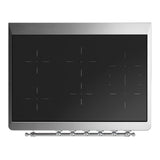 ILVE UMIB36QNR3EGC Majestic III 36 inch Induction Range with 6 Elements, 3.5 cu. ft. Total Oven Capacity (Solid Door, Emerald Green, Chrome)