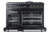 48" Pro Dual-Fuel Steam Range, Graphite Stainless Steel, Natural Gas/High Altitude