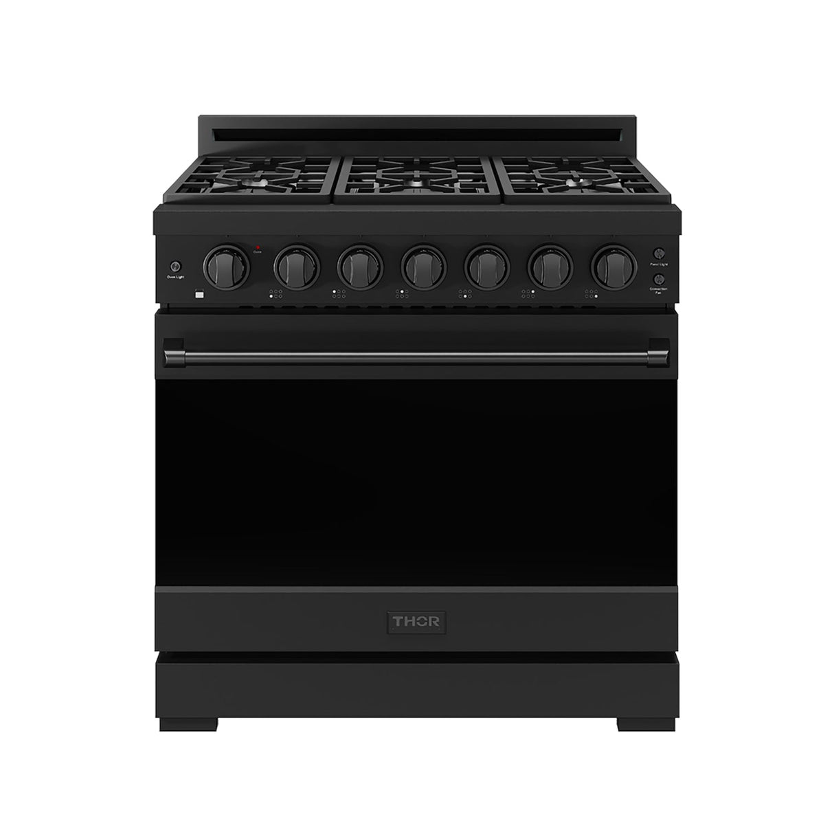 36 Inch Professional Liquid Propane Range With Precision Knob Control In Black  Gordon Ramsay Series