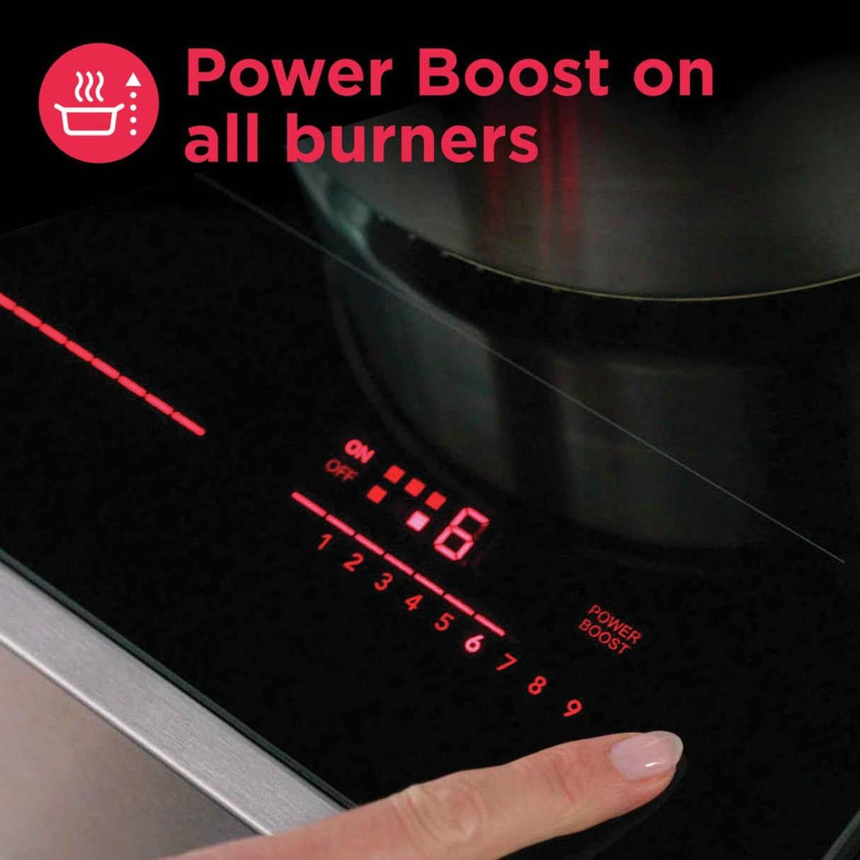 30" Induction Range with Total Convection