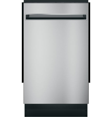 GE Profile™ ENERGY STAR® 18" ADA Compliant Stainless Steel Interior Dishwasher with Sanitize Cycle