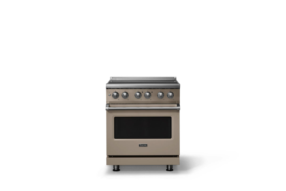 30"W. Induction Range (Finish: Nantucket, Trim: Polished Chrome)