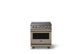 30"W. Induction Range (Finish: Nantucket, Trim: Polished Chrome)