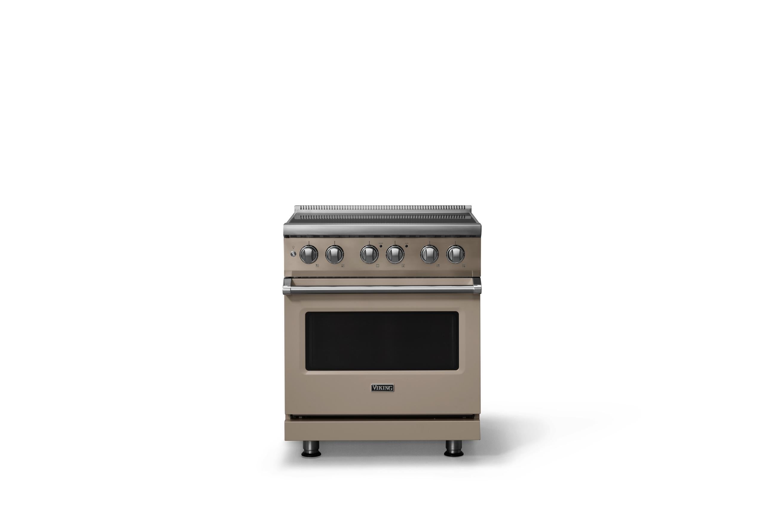 30"W. Induction Range (Finish: Nantucket, Trim: Polished Chrome)