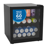 Avanti Beverage Center, 60 Can Capacity, in Black (AVBC17F2PG)