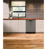 GE® Front Control with Stainless Interior Door Dishwasher with Sanitize Cycle & Dry Boost