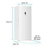 Avanti MaxxSpace Insulation™ Technology Garage-Ready Frost-Free Convertible Upright Freezer, 23 cu. ft., ENERGY STAR, White (AV230VFLJM0W)