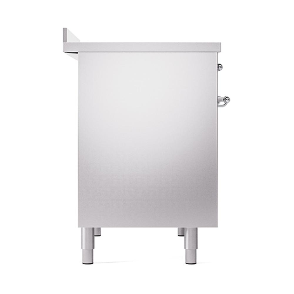 ILVE UNDI406QNMPSSC Nostalgie II Noblesse 40 inch Induction Range (Solid Door, Stainless Steel, Chrome)